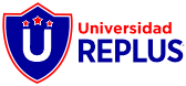 Logo Universidad REPLUS Azul y Rojo